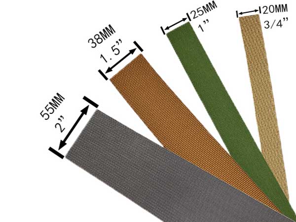 Mil-spec Webbing Width Options